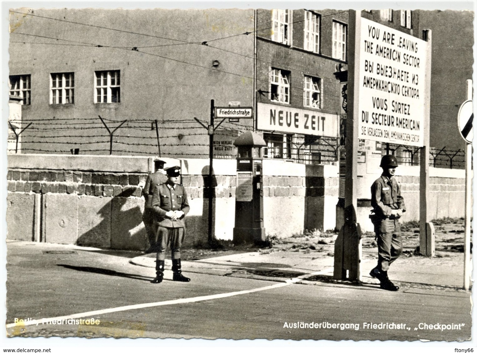 MA19 Germania Cartolina Postale Originale - Berlino, Friedrichstrasse - Checkpoint. Non Viaggiata / Unused - Altri & Non Classificati