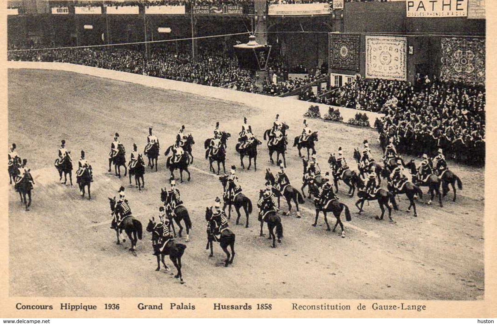 1936 Grand Palais - Concours Hippique - Hussards 1858 - Reconstitution De Gauze-Lange - Arrondissement: 08