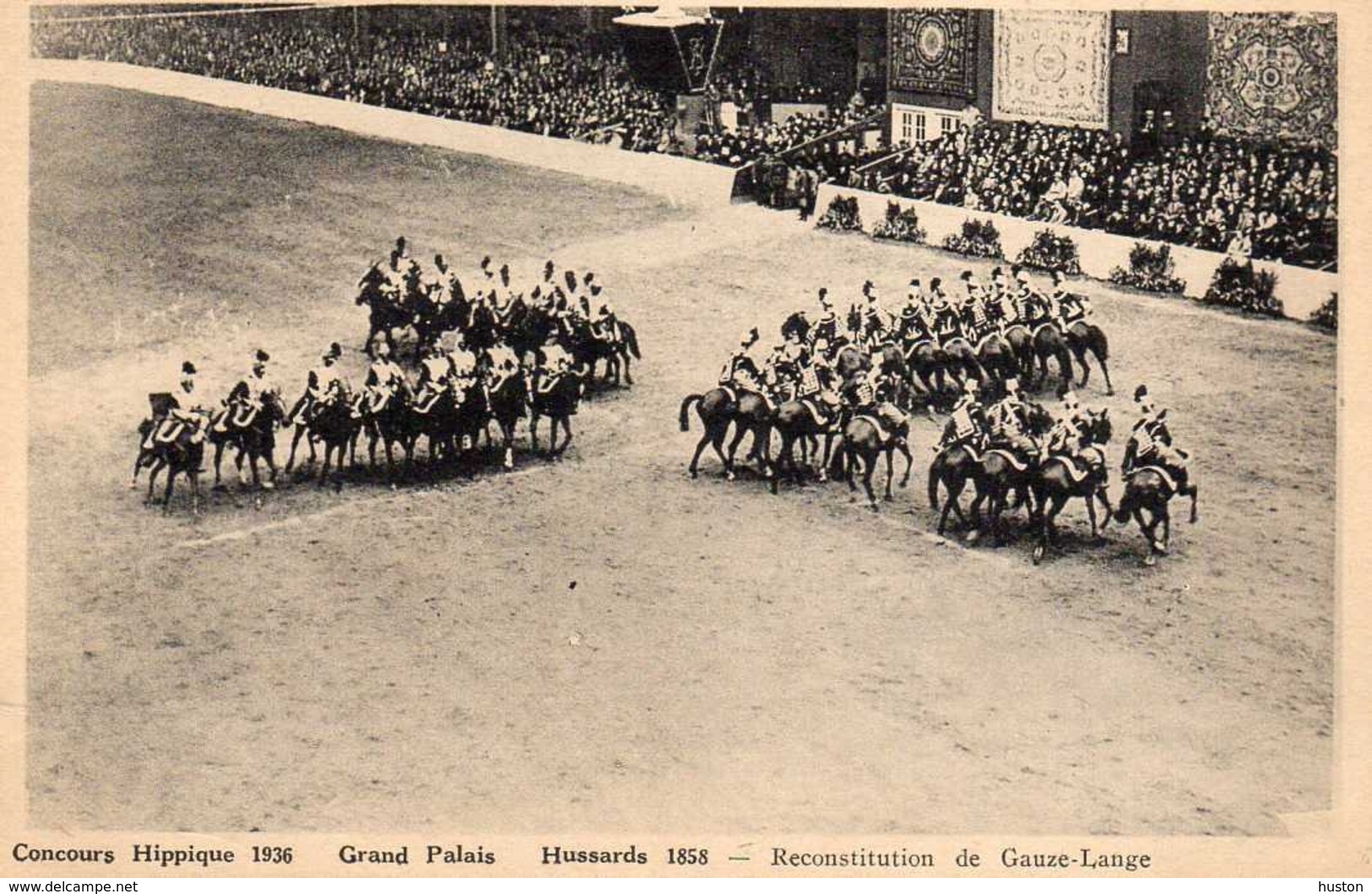 1936 Grand Palais - Concours Hippique - Hussards 1858 - Reconstitution De Gauze-Lange - Arrondissement: 08