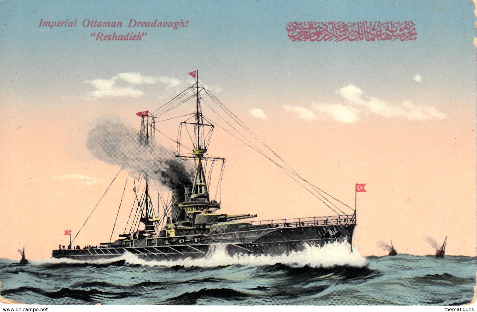 Thematiques Cuirassé Bateaux Guerre Turquie Imperial Ottoman Dreadnought Reshadieh - Turkey