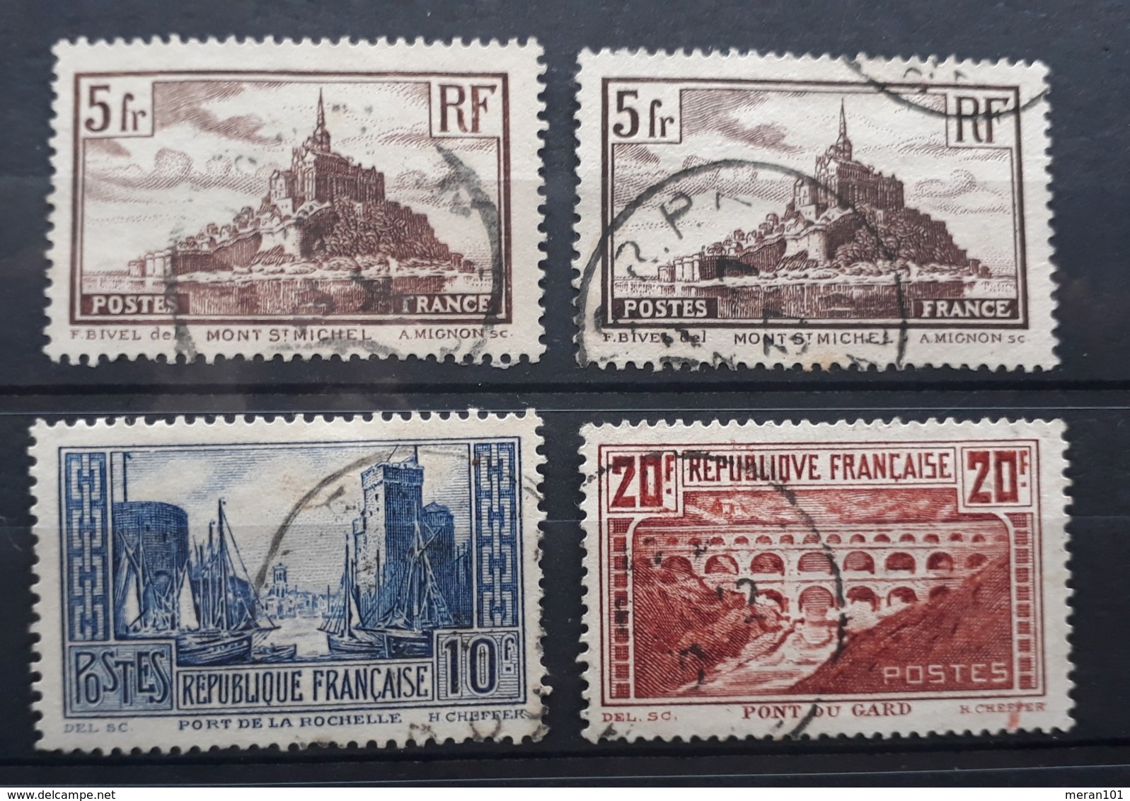 Frankreich - Freimarken 1929/31 - Mi 240-242 Gestempelt - Used Stamps