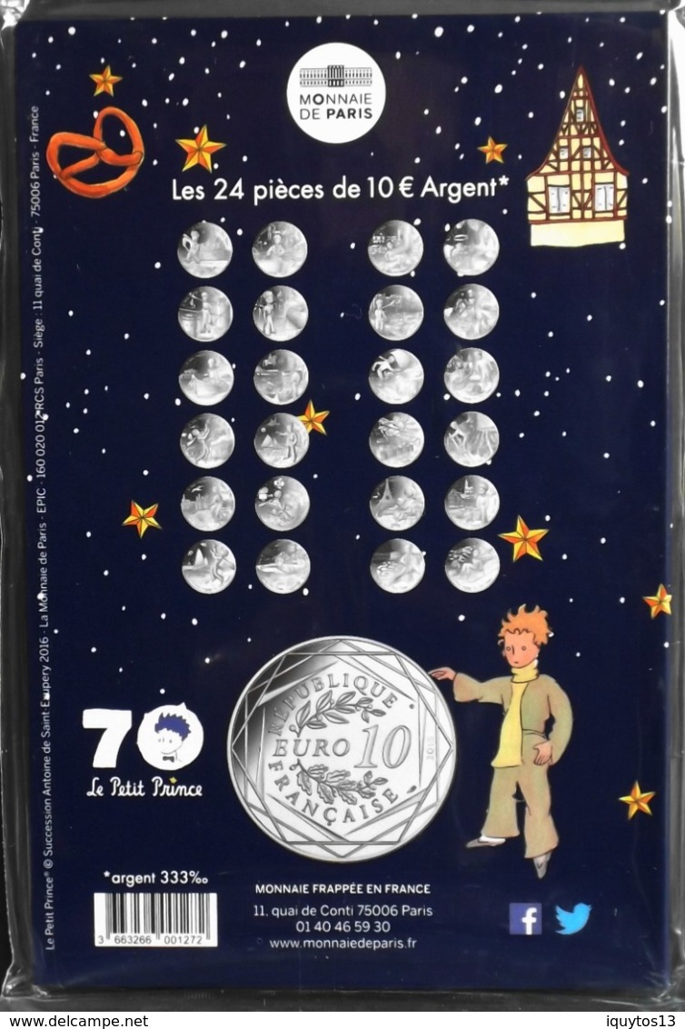 Fr. - Monnaie De Paris - Pièce De 10 Euros Argent 333/1000 - Le Beau Voyage Du PETIT PRINCE - N° 23 - Sous Blister - France