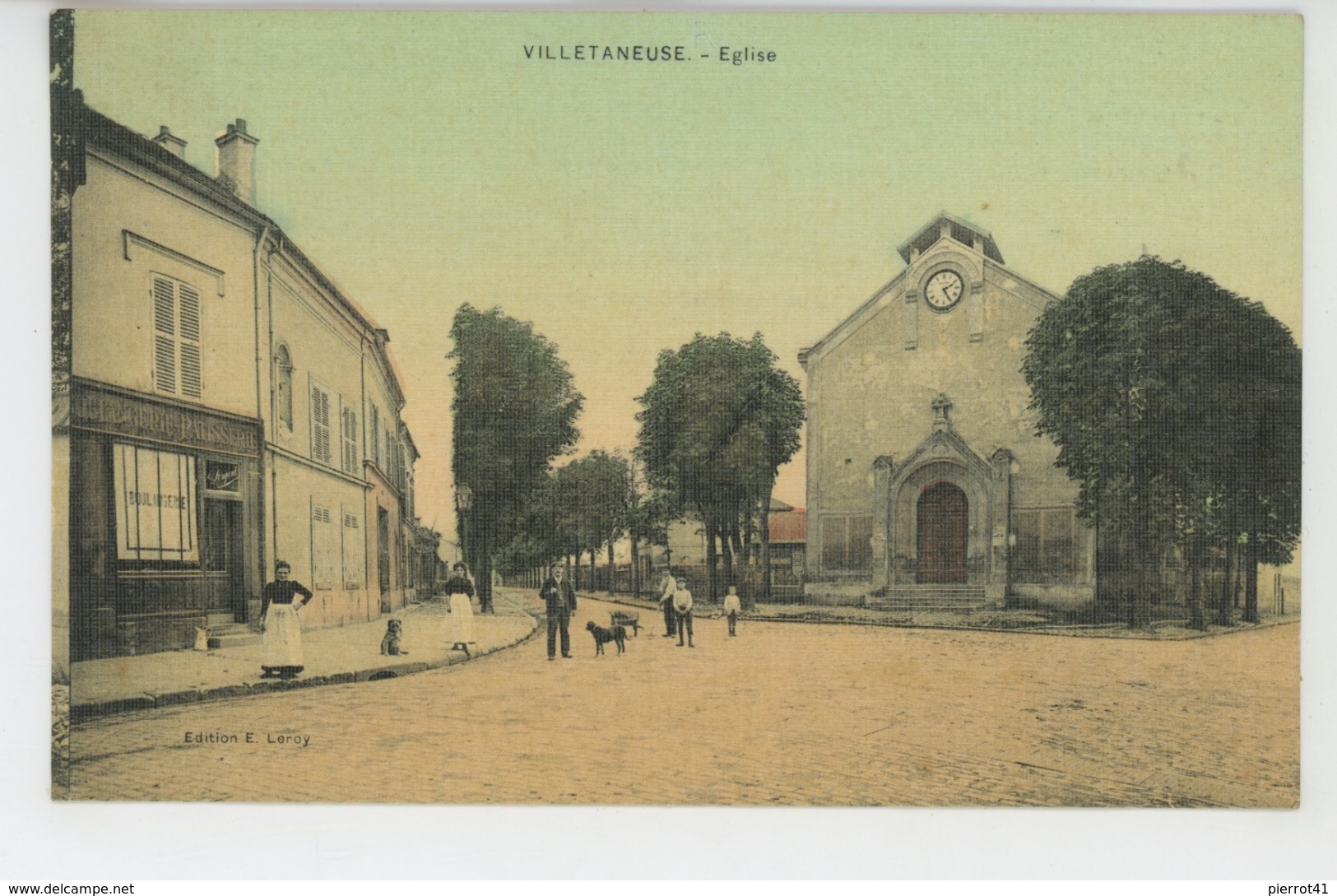 VILLETANEUSE - Eglise (belle Carte Toilée ) - Villetaneuse