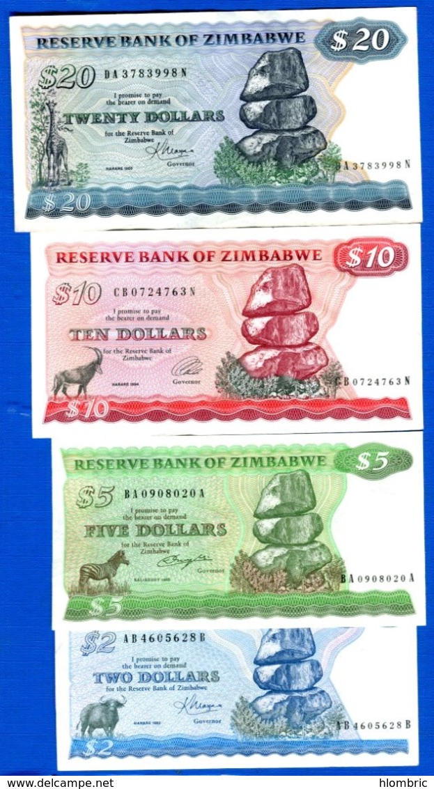 Zimbabwe  4  Billets - Zimbabwe