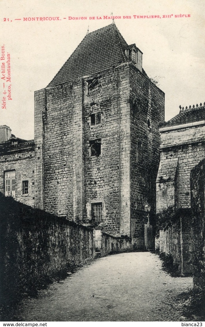 B59251 Cpa Montricoux - Donjon De La Maison Des Templiers - Altri & Non Classificati