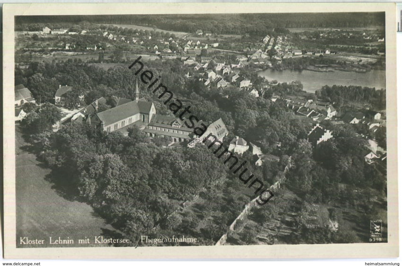 Kloster Lehnin - Fliegeraufnahme - Verlag Klinke & Co. Berlin - Lehnin