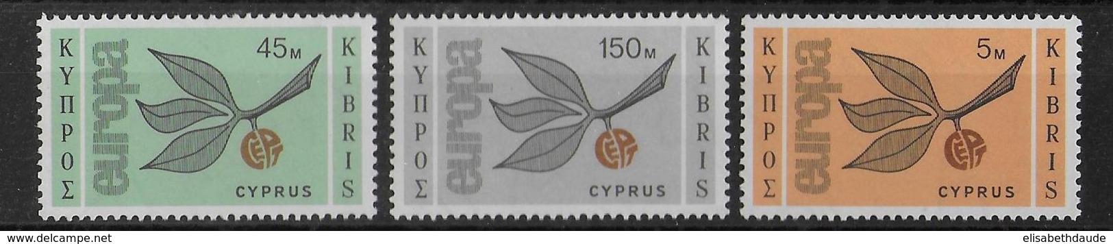 CYPRUS - EUROPA 1965 ! YVERT  N° 250/252 ** MNH - COTE = 50 EUR. - Neufs