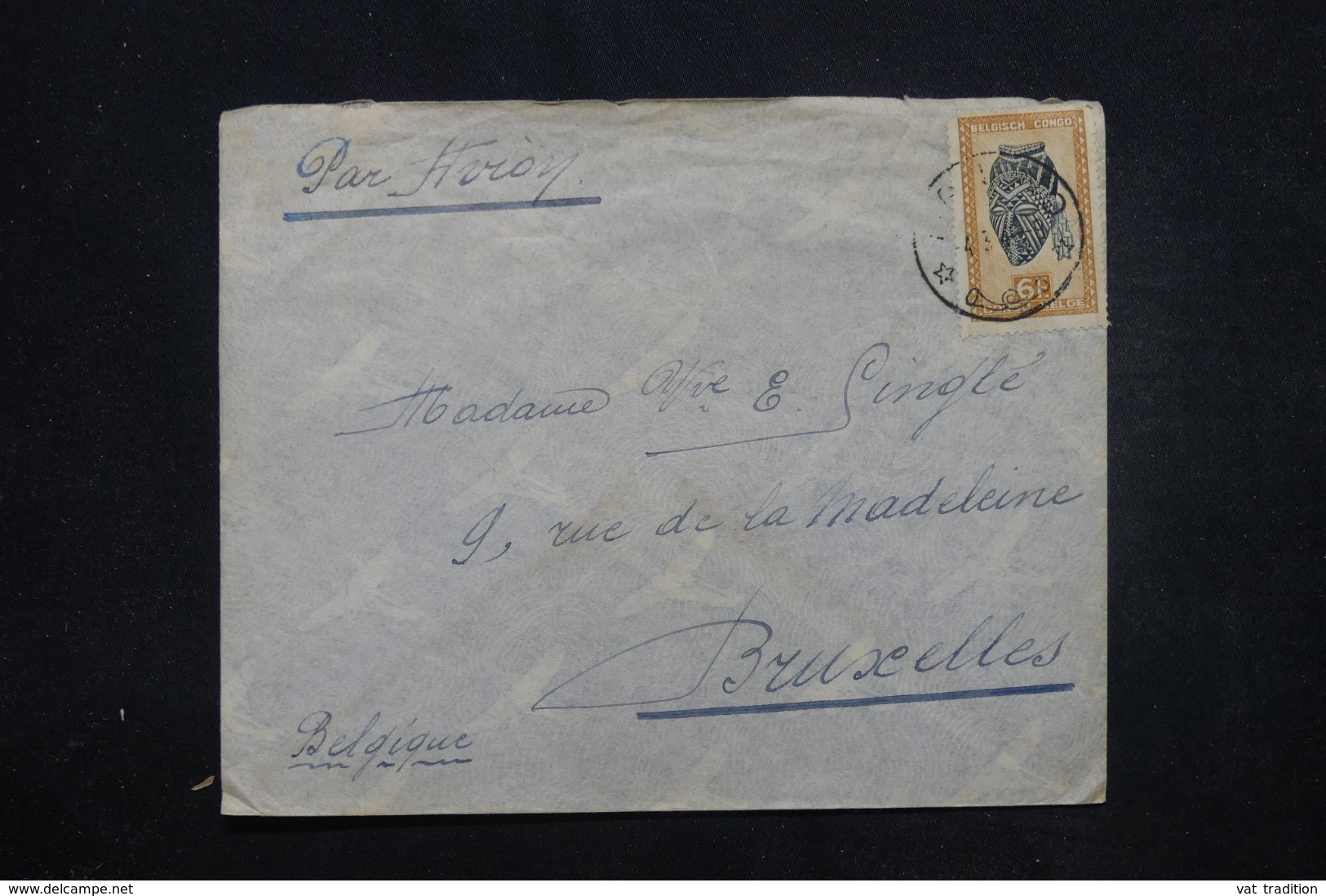 CONGO BELGE - Enveloppe Pour Bruxelles En 1949, Affranchissement Plaisant - L 45395 - Covers & Documents