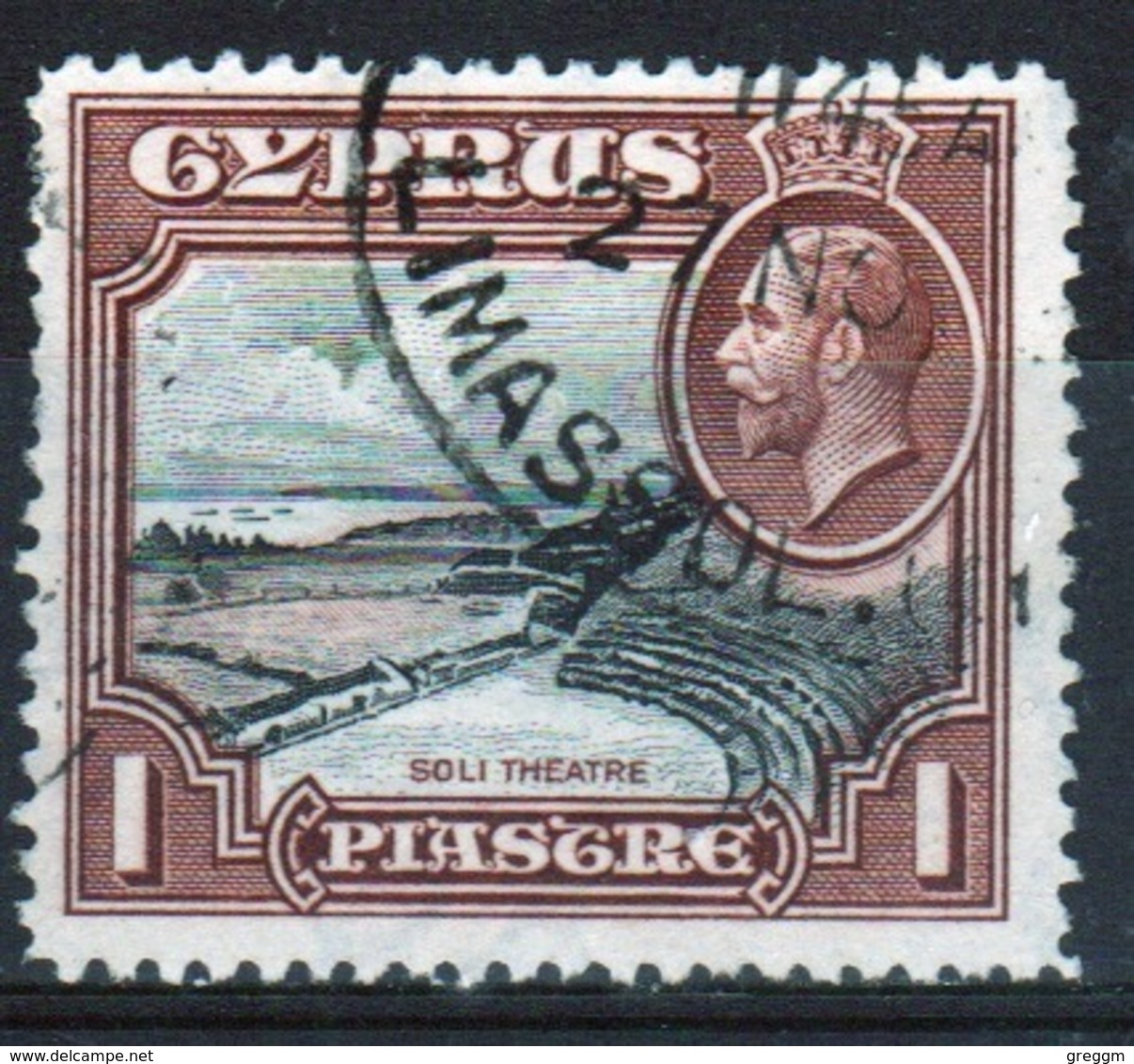 Cyprus Single One Piastre Stamp From 1934 Definitive Set. - Cyprus (...-1960)