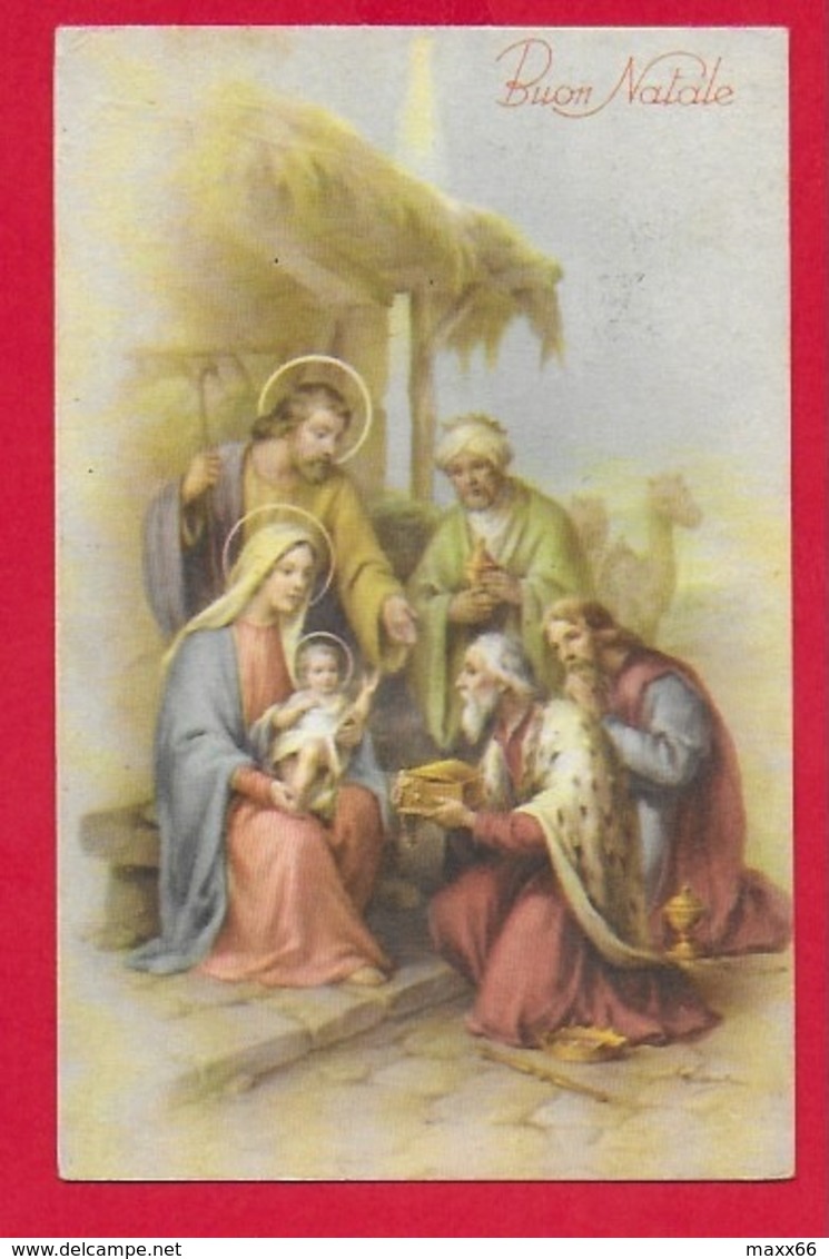 CARTOLINA VG ITALIA - BUON NATALE - Adorazione Dei Magi - ALMA Milano - 9 X 14 - 1952 REANA DEL ROJALE - Altri & Non Classificati