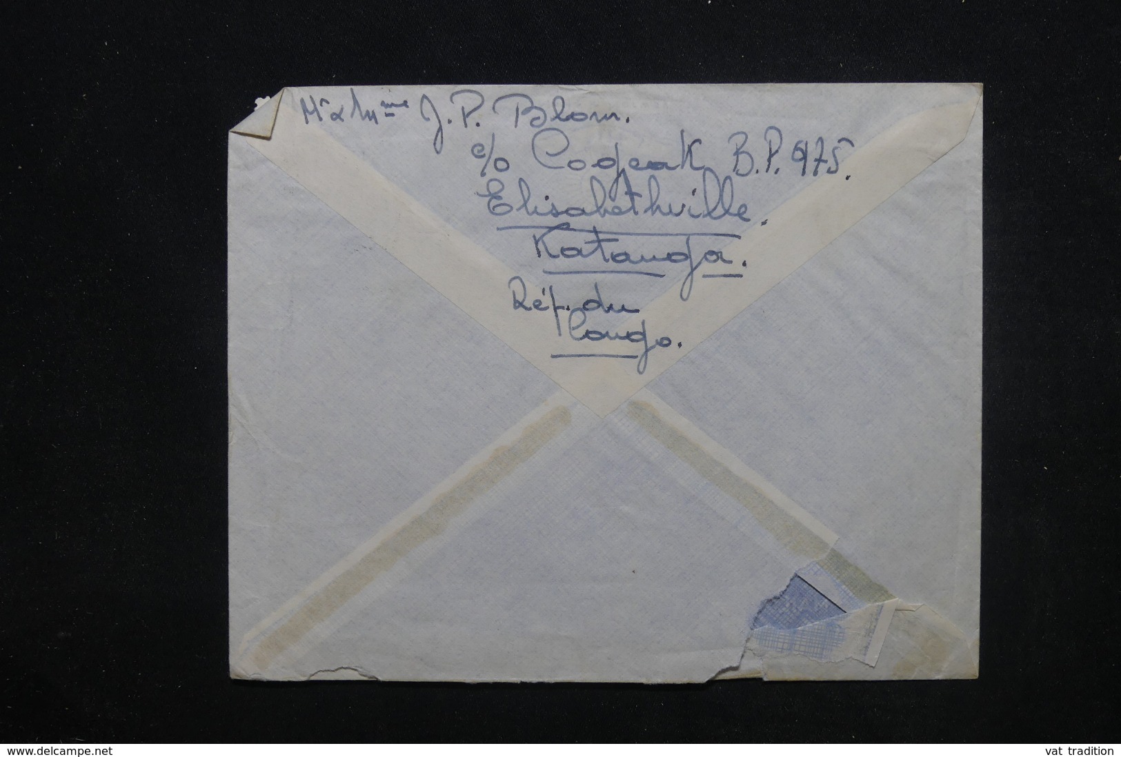 CONGO - Enveloppe De Elisabethville Pour La Belgique En 1963, Affranchissement Plaisant Dont Surchargé - L 45408 - Otros & Sin Clasificación