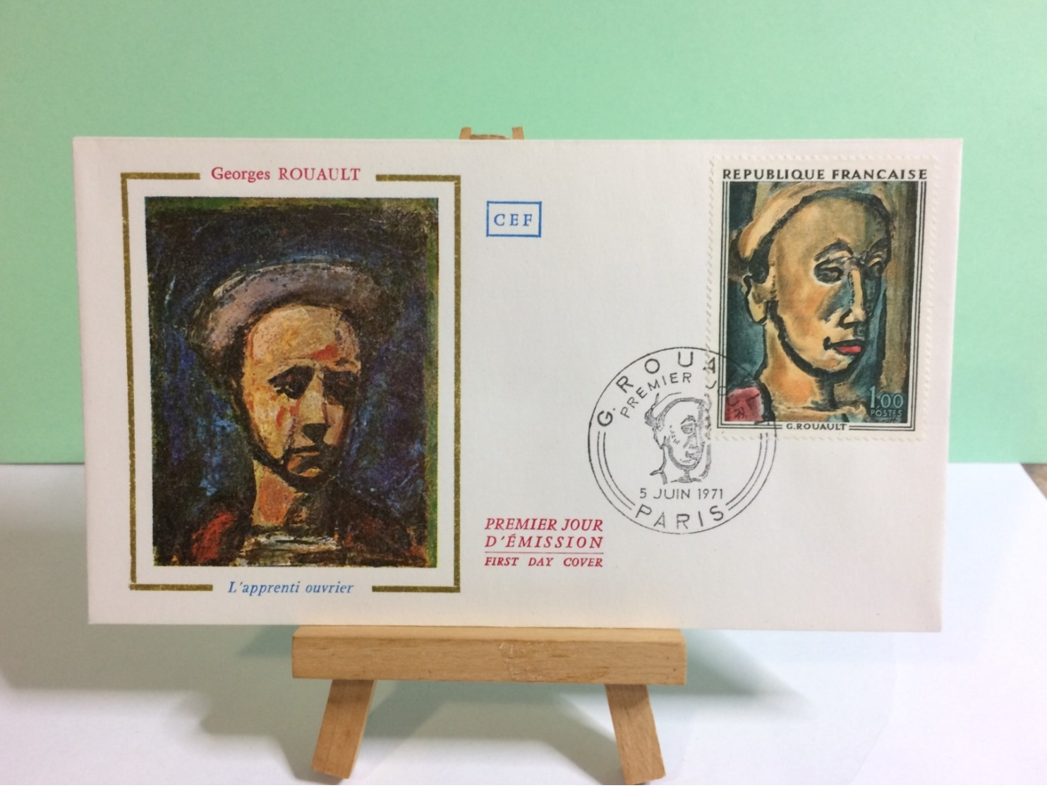 Georges Rouault (l'apprenti Ouvrier) - Paris - 5.6.1971 FDC 1er Jour Coté 3€ - 1970-1979