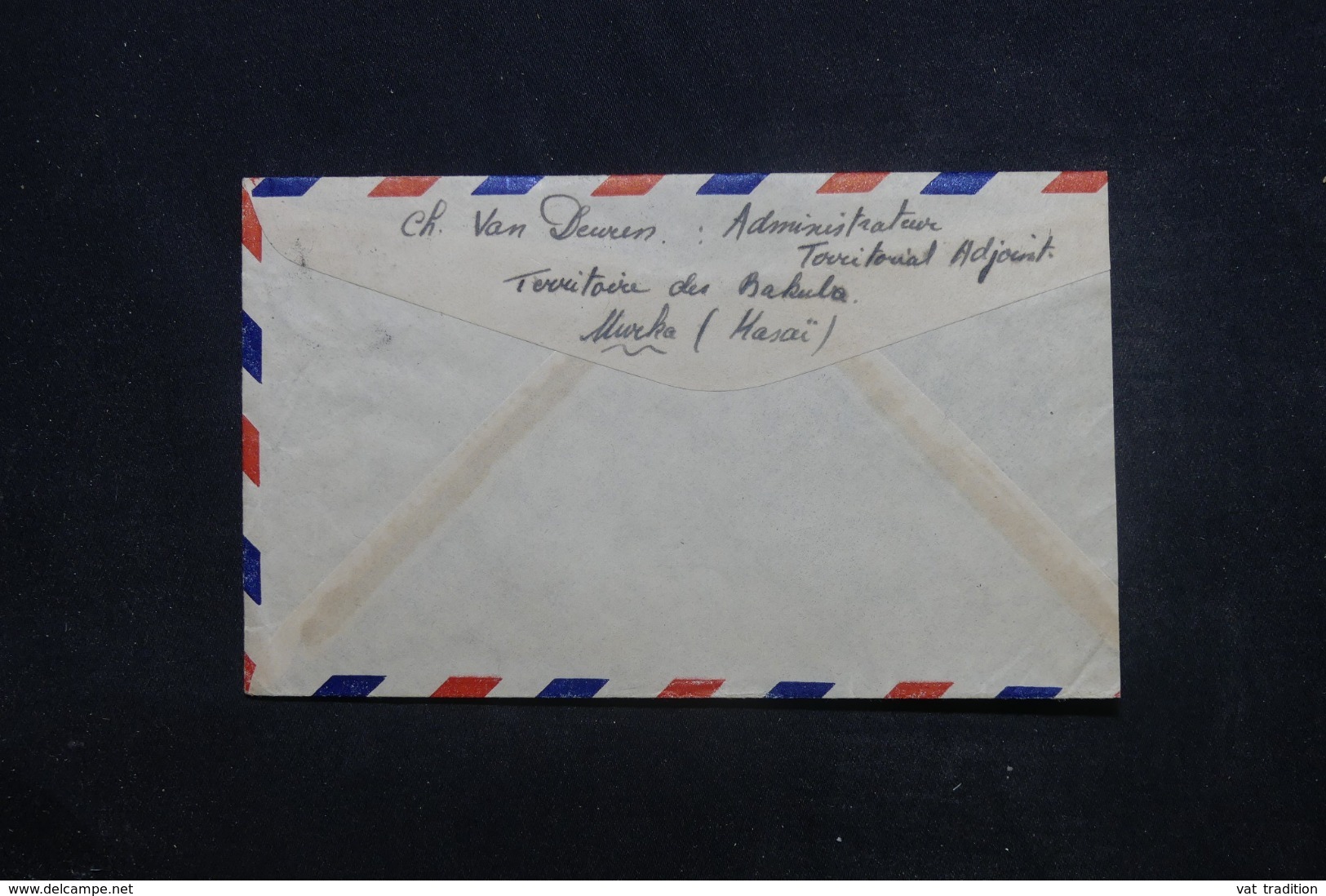 CONGO BELGE - Enveloppe De Mweka Pour Anvers Par Avion En 1947, Affranchissement Plaisant - L 45414 - Cartas & Documentos