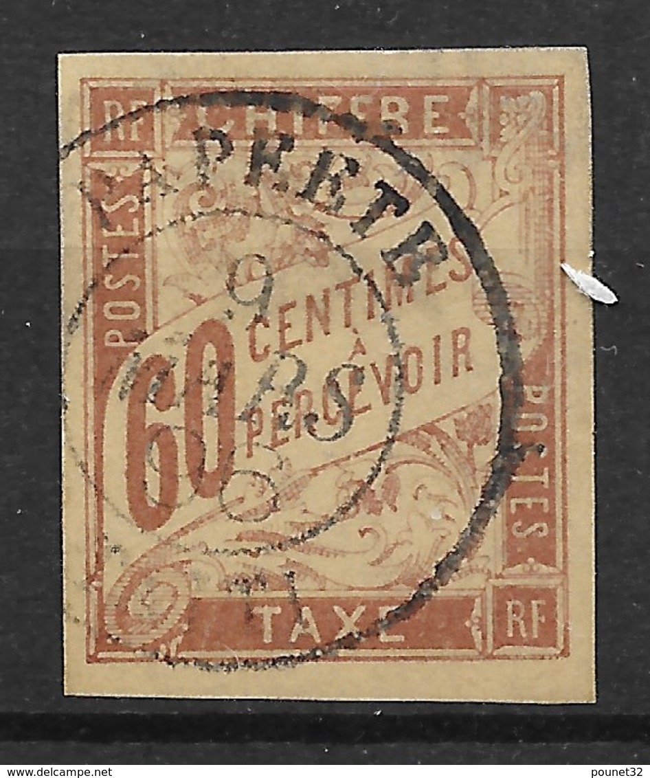 COLONIES GENERALES : TAXE N° 24 RARE OBLITERATION CACHET DE PAPEETE TAITI - Taxe