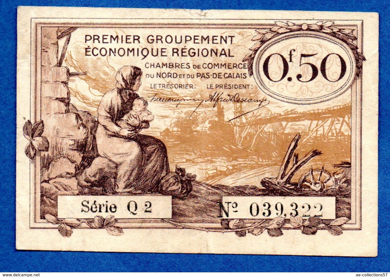 Pas De Calais   -  50 Centimes      -- état SUP - Handelskammer