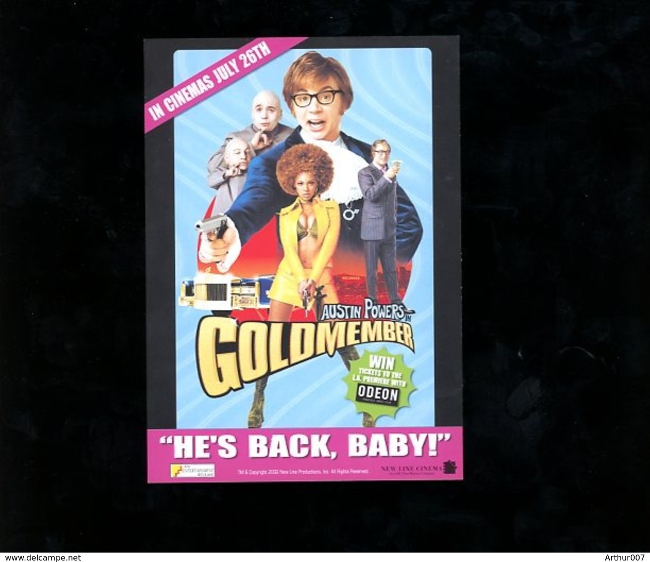 Austin Powers Goldmenber 2002 Uk Film Movie - Affiches Sur Carte