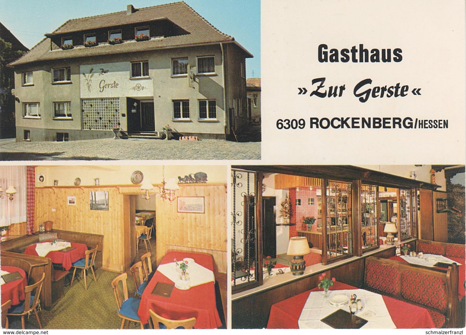 AK Rockenberg Hessen Gasthaus Zur Gerste A Oppershofen Griedel Gambach Münzenberg Wölfersheim Butzbach Bad Nauheim - Butzbach