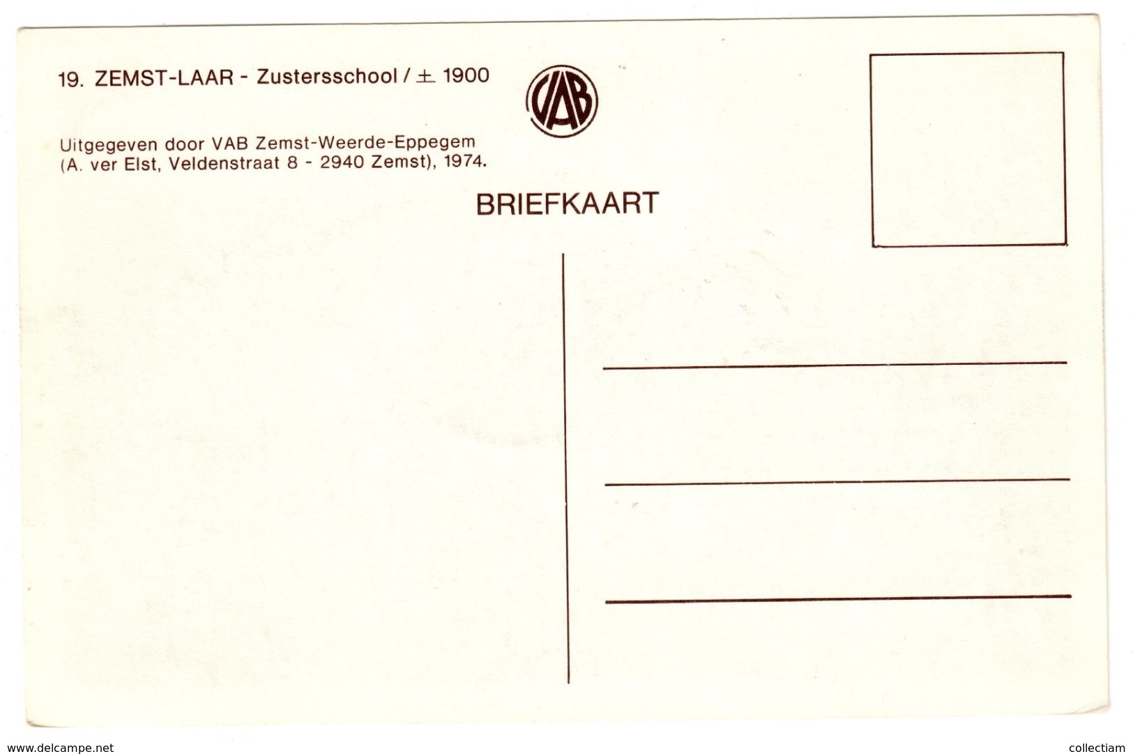 ZEMST-LAAR - Zustersschool Rond 1900 - Zemst