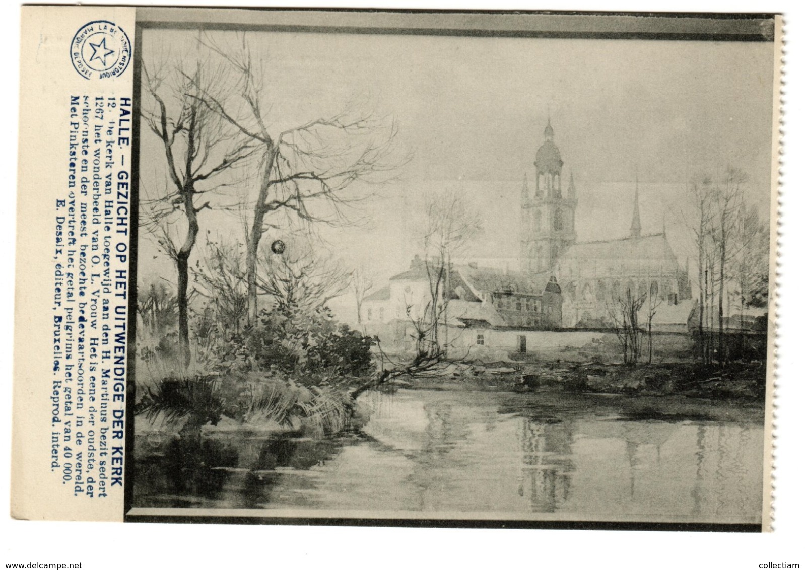 HALLE - Gezicht Op Het Uitwendige Der Kerk - Halle