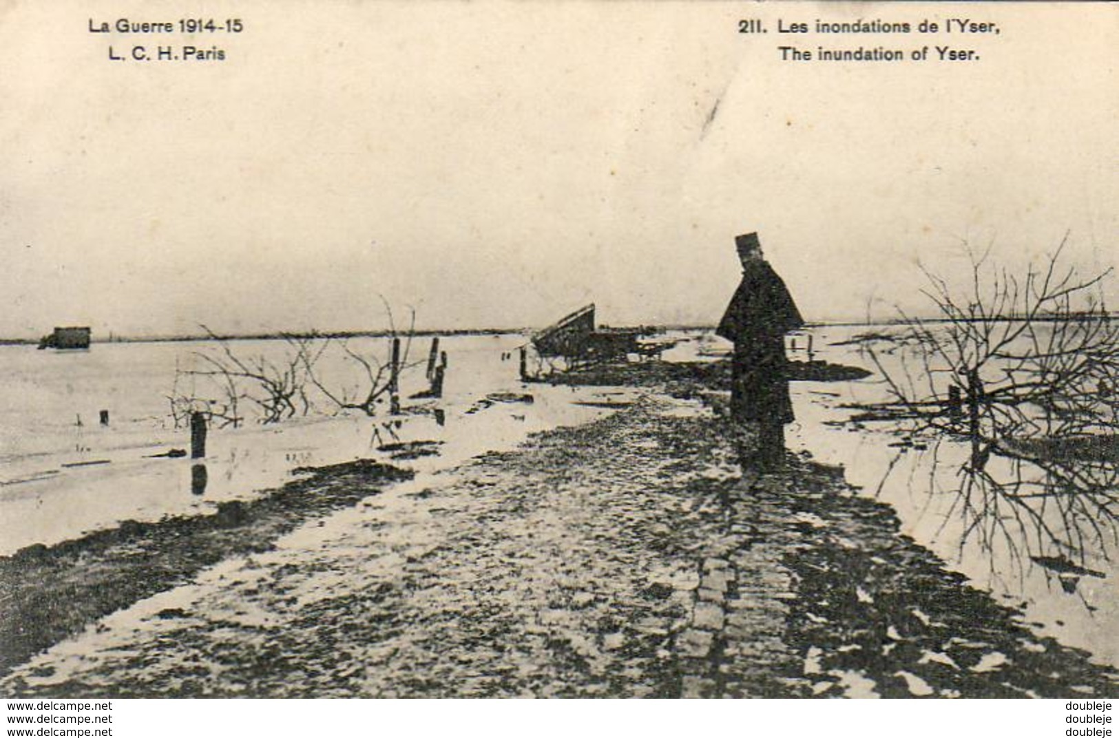MILITARIA  GUERRE 1914- 18  Les Inondations De L' Yser   ..... - Weltkrieg 1914-18