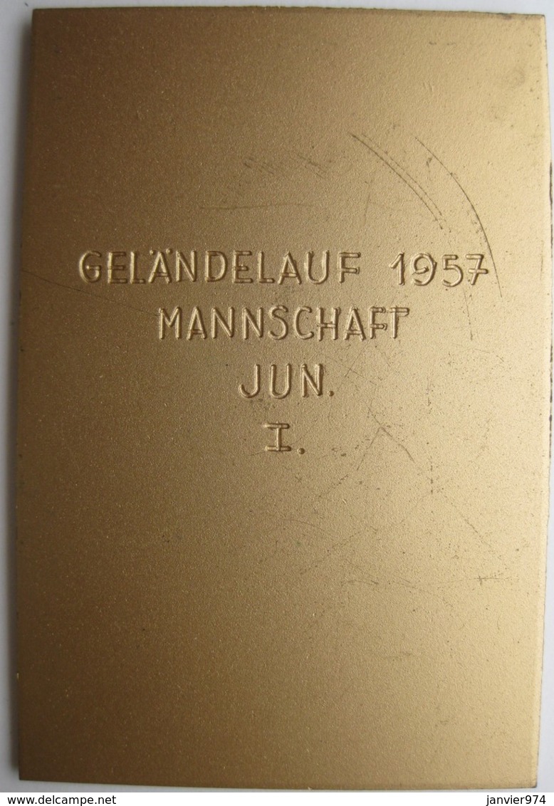 Autriche Médaille Championnats De Styrie. Gelandelauf 1957  Mannschaft JUN I. Steirische Meisterschaften - Autres & Non Classés