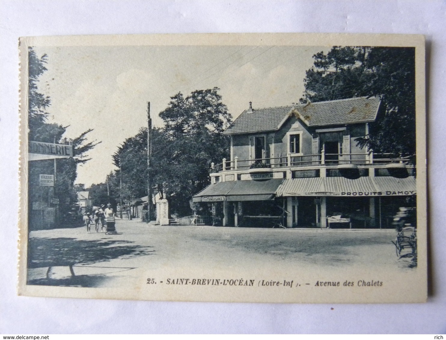 CP (44) Loire Atlantique - SAINT BREVIN L'OCEAN - Avenue Des Chalets (carte De Carnet) - Saint-Brevin-l'Océan