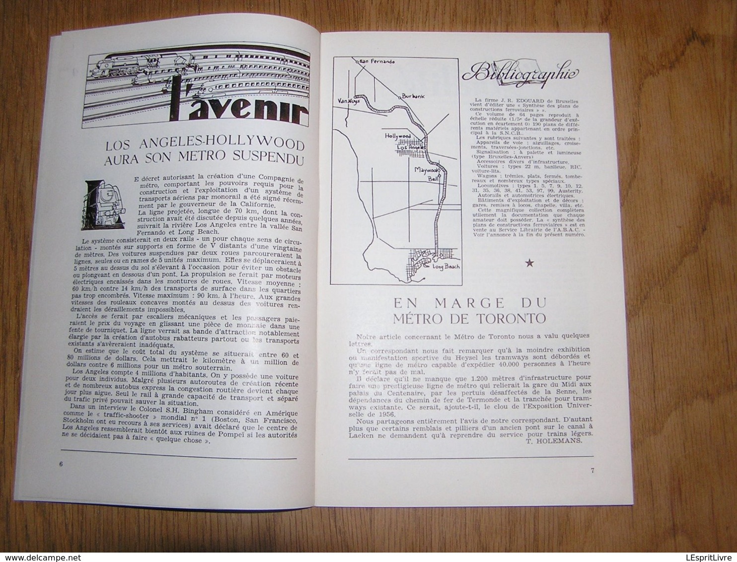 RAIL ET TRACTION N° 18 Revue Chemins De Fer Belgique SNCB Métro Los Angeles Etats Unis Toronto Tramway Tram Bruxelles - Spoorwegen En Trams