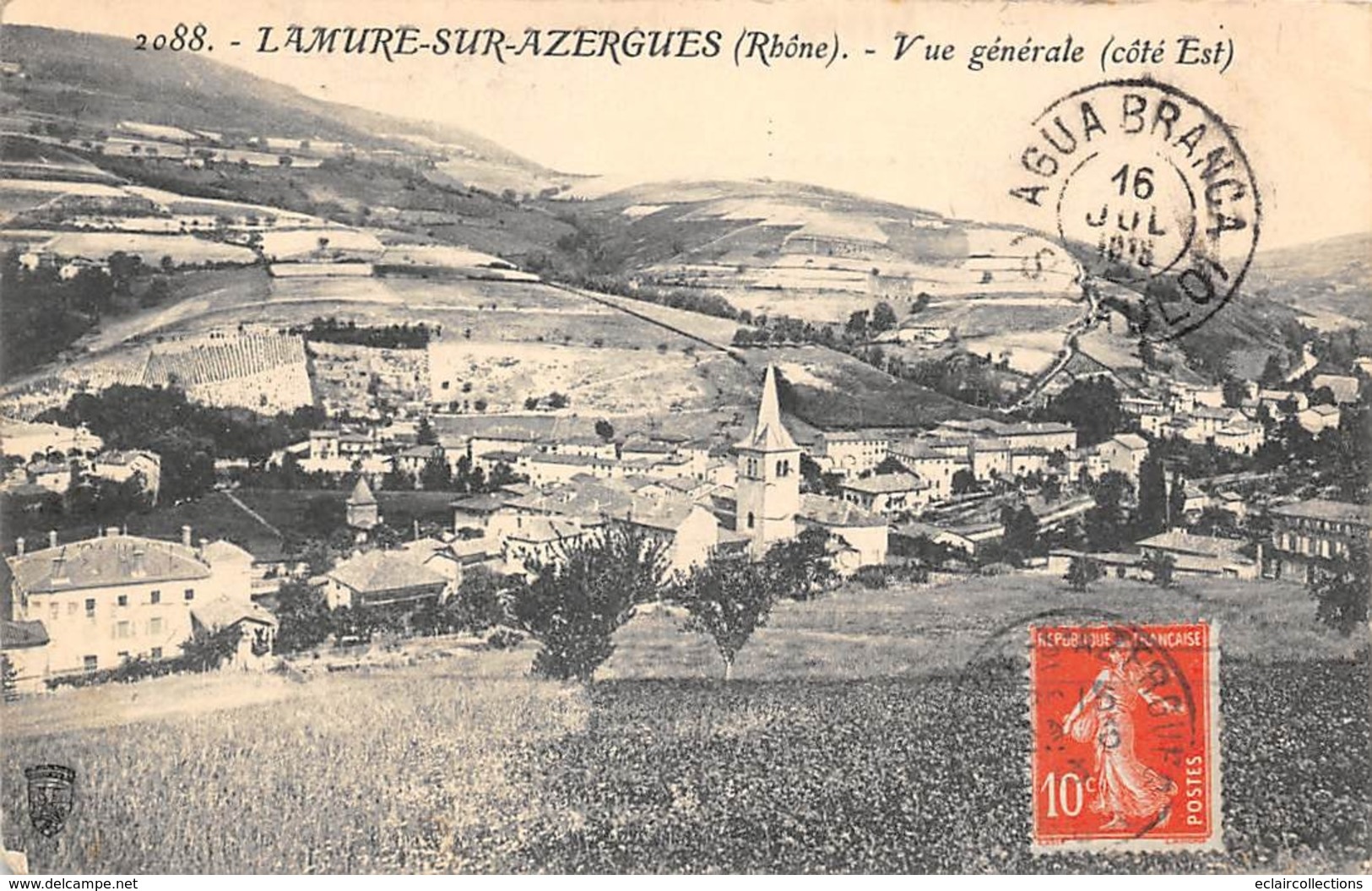 Lamur Sur Azergues        69      Vue Générale     ( Voir Scan) - Lamure Sur Azergues