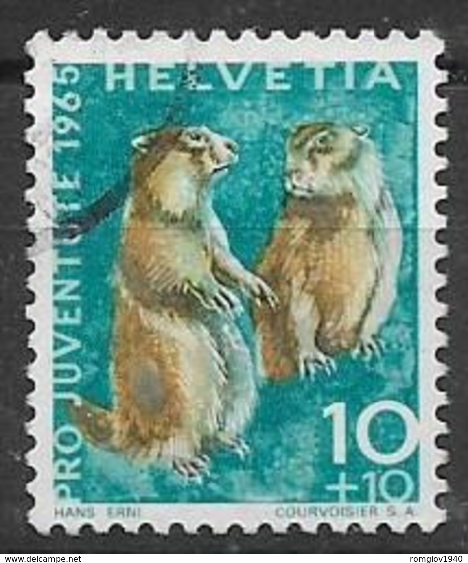 SVIZZERA 1965 PRO JUVENTUTE UNIF. 760 USATO VF - Usati