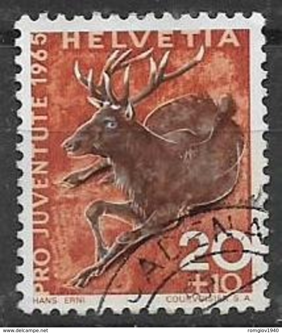 SVIZZERA 1965 PRO JUVENTUTE UNIF. 761 USATO VF - Usati