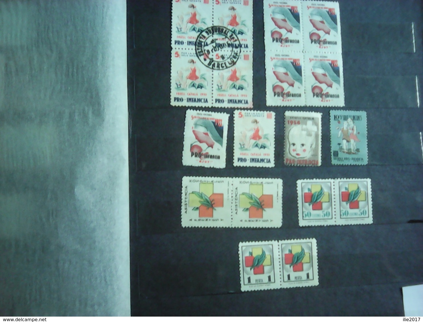 18  Local Stamps From Spain - Spanish Civil War Labels