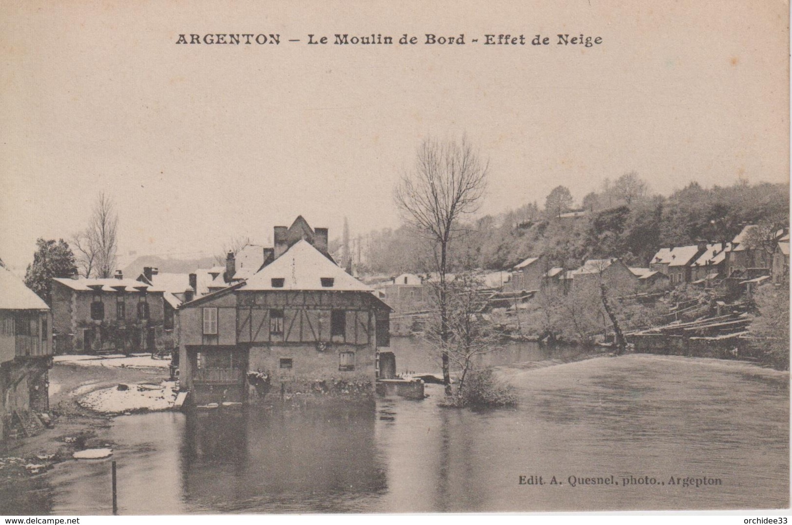 CPA Argenton - Le Moulin De Bord - Effet De Neige - Other & Unclassified