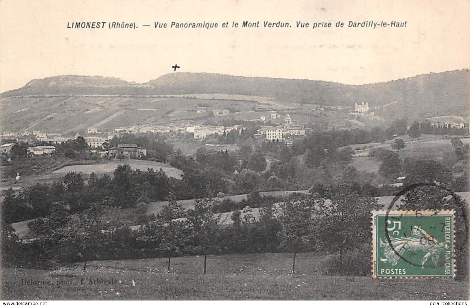 Limonest         69     Vue Panoramique Et Le Mont Verdun       ( Voir Scan) - Limonest