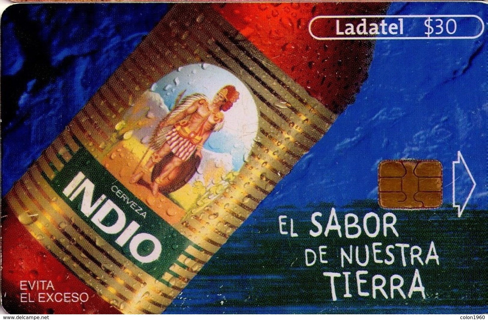 MEXICO. BEER - CERVEZA - BIER. CERVEZA INDIO. Indio - El Sabor De Nuestra Tierra. 1ª Ed. Sn 2229. MX-TEL-P-0876A. (195) - México