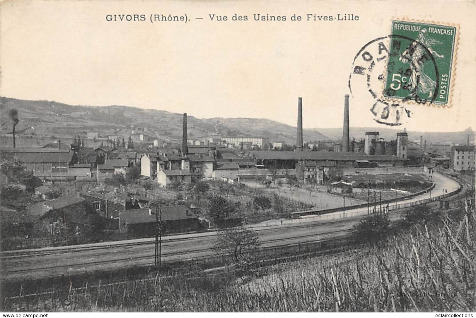 Givors         69          Vue Des Usines De Fives-Lille             ( Voir Scan) - Givors