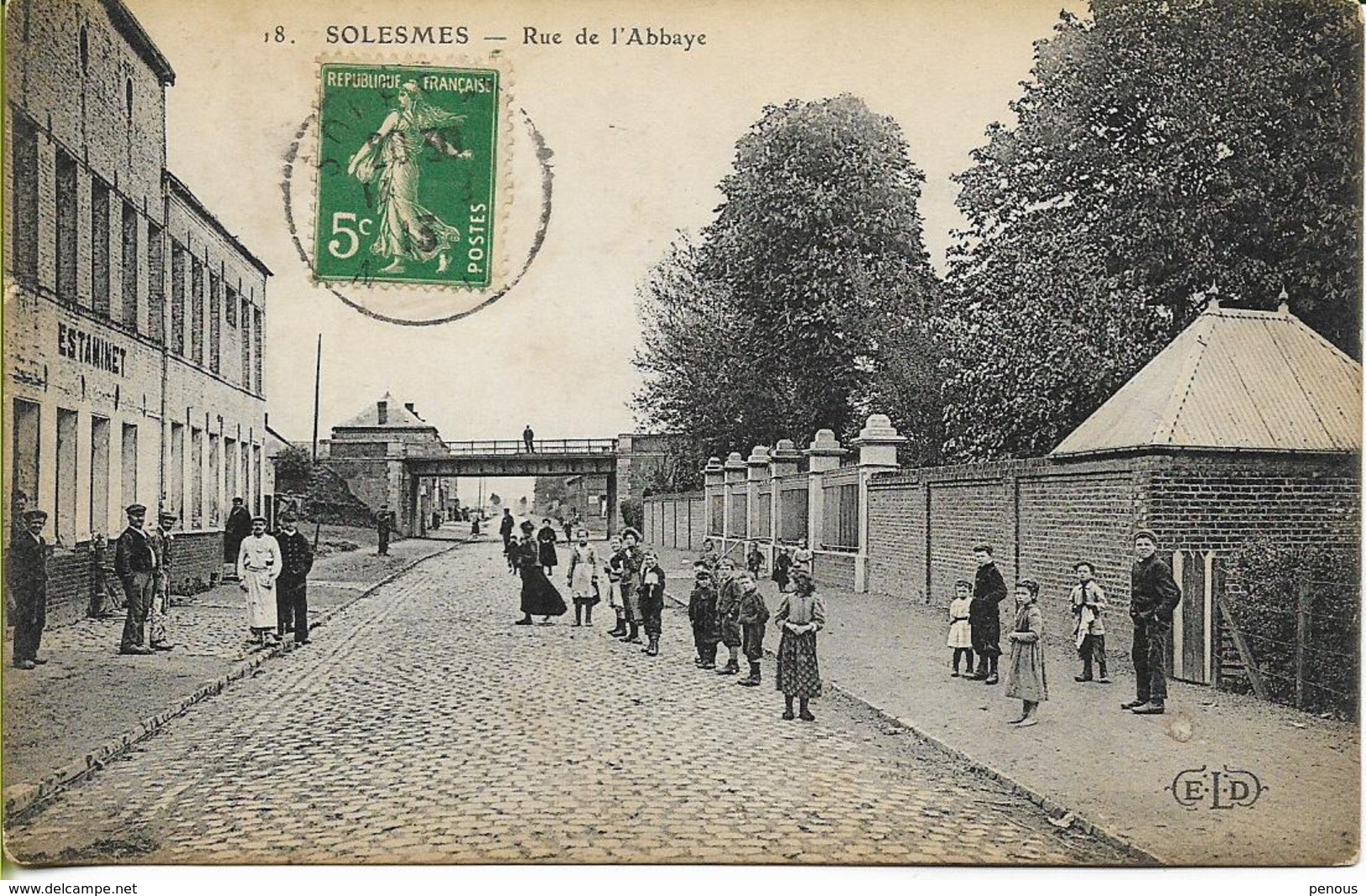 SOLESMES (Nord) Rue De L'Abbaye - Solesmes