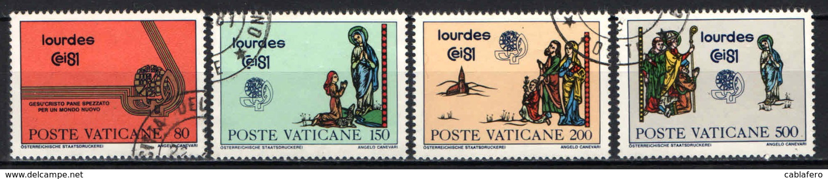 VATICANO - 1981 - 42° CONGRESSO EUCARISTICO INTERNAZIONALE - USATI - Used Stamps