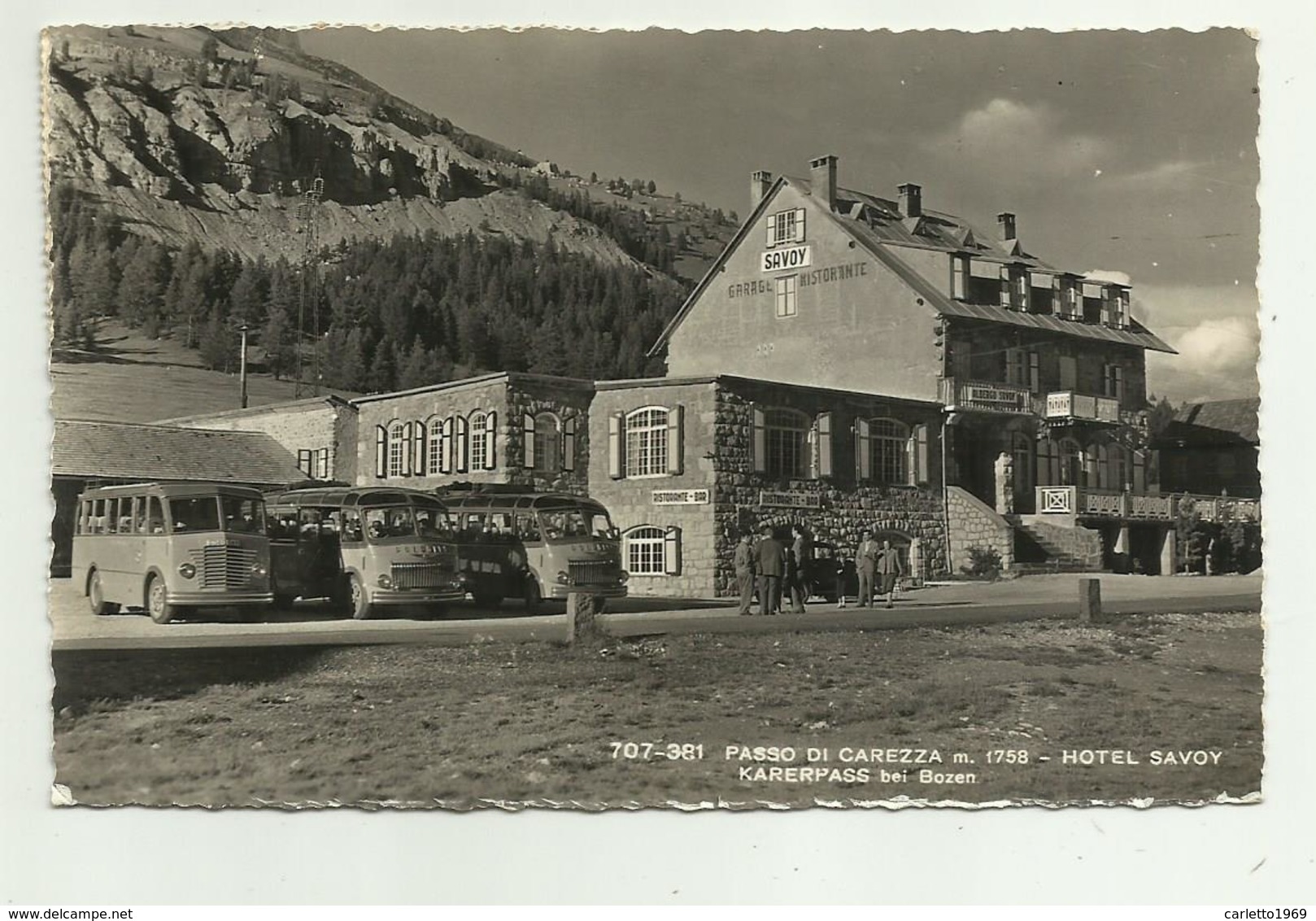 PASSO DI CAREZZA - HOTEL SAVOY  - VIAGGIATA FP - Bolzano