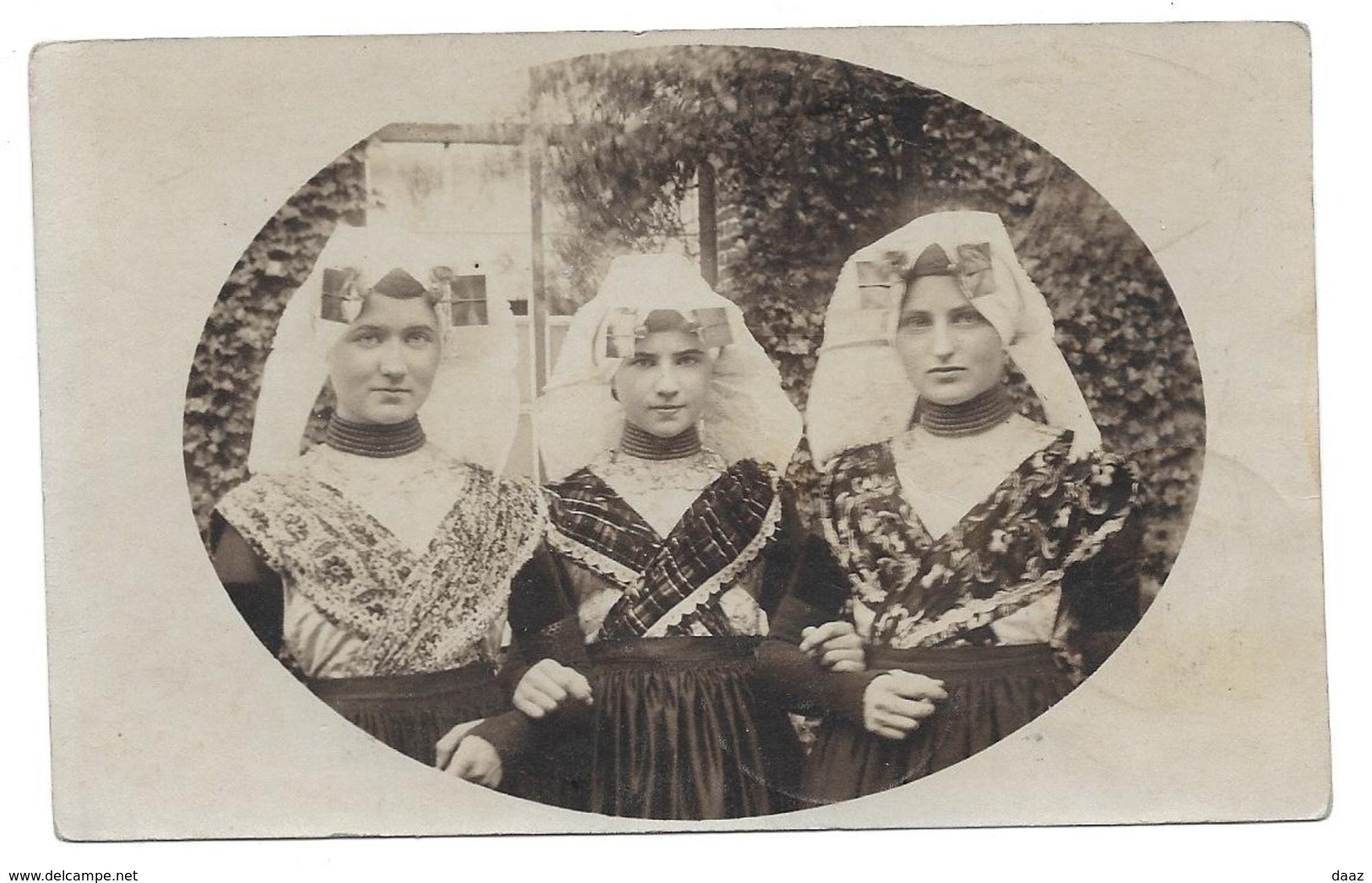 Pays-Bas Nederland Guerre 14  Recommandé 1917  Etten Liège Via Aachen  Censure Femmes Costumes Traditionnels Photo Carte - Lettres & Documents