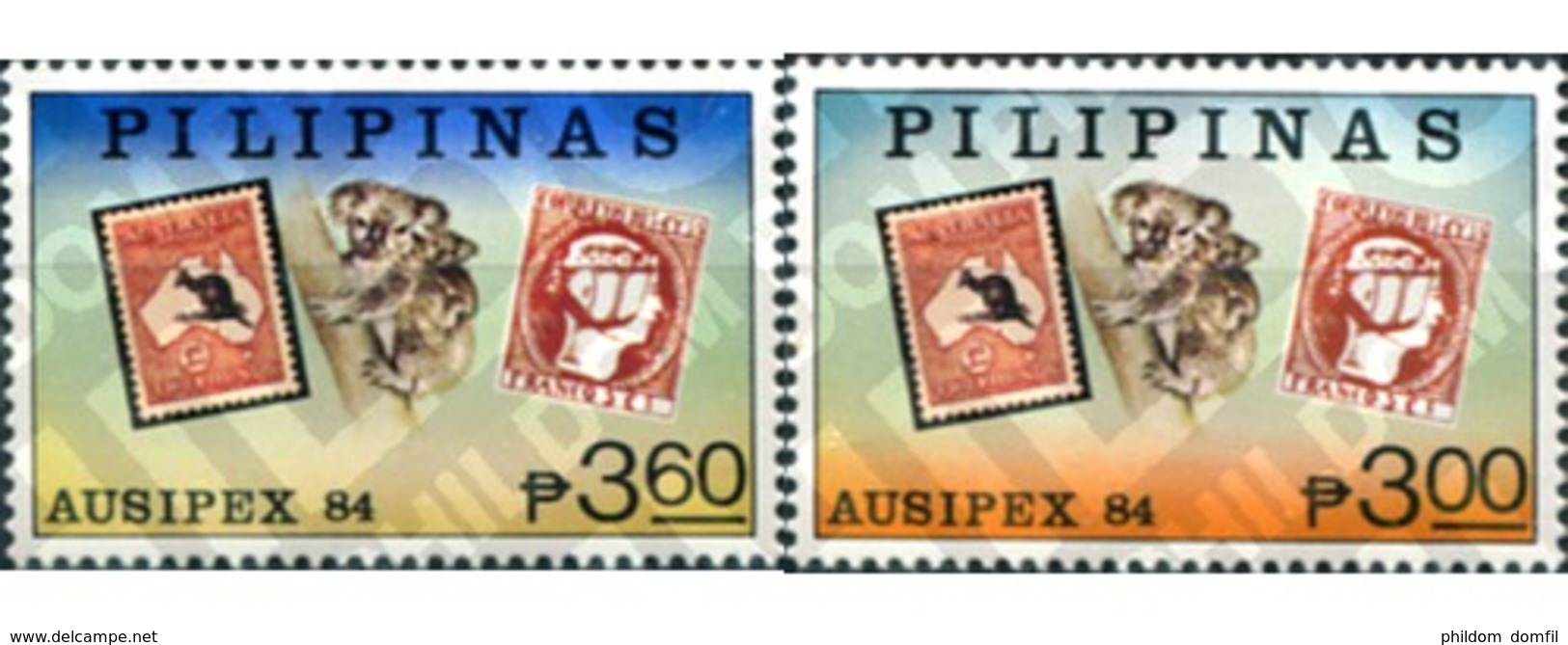 Ref. 160937 * MNH * - PHILIPPINES. 1984. AUSIPEX 84. INTERNATIONAL PHILATELIC EXHIBITION . AUSIPEX 84. EXPOSICION FILATE - Other & Unclassified