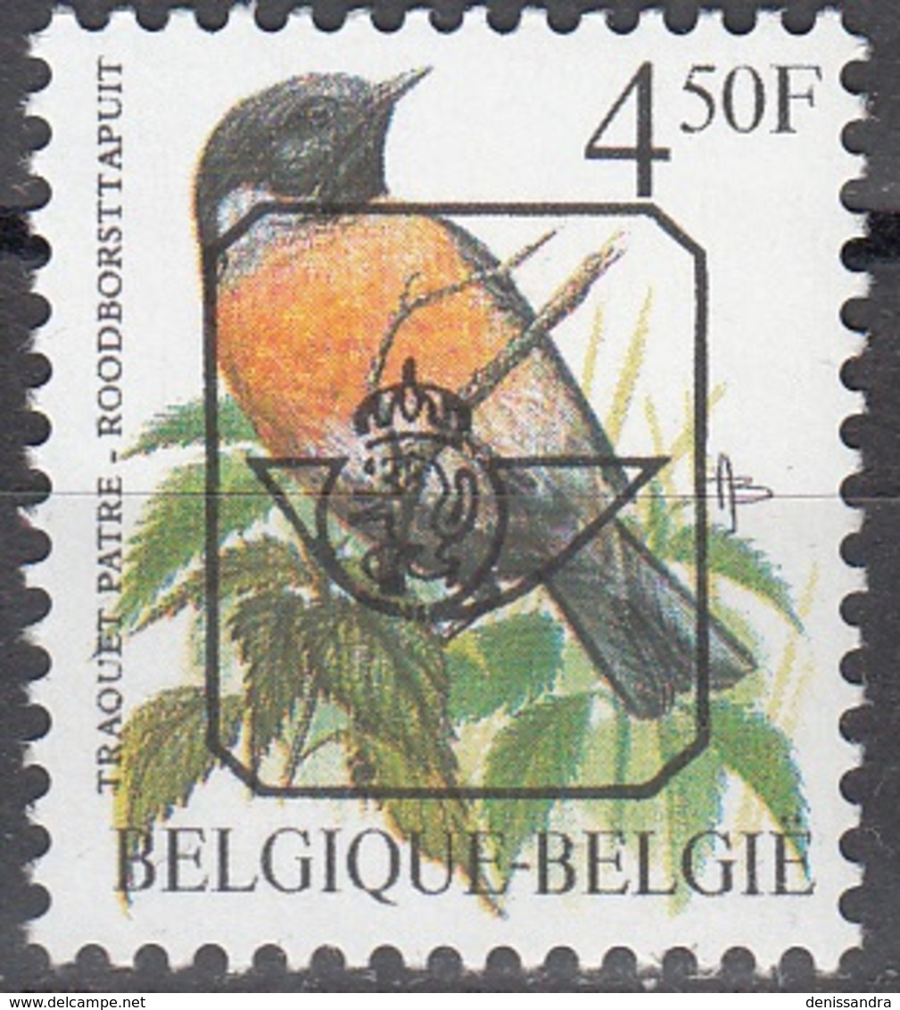 Belgique 1990 COB Préo 825 Neuf ** Cote (2016) 1.00 Euro Traquet Pâtre - Tipo 1986-96 (Uccelli)