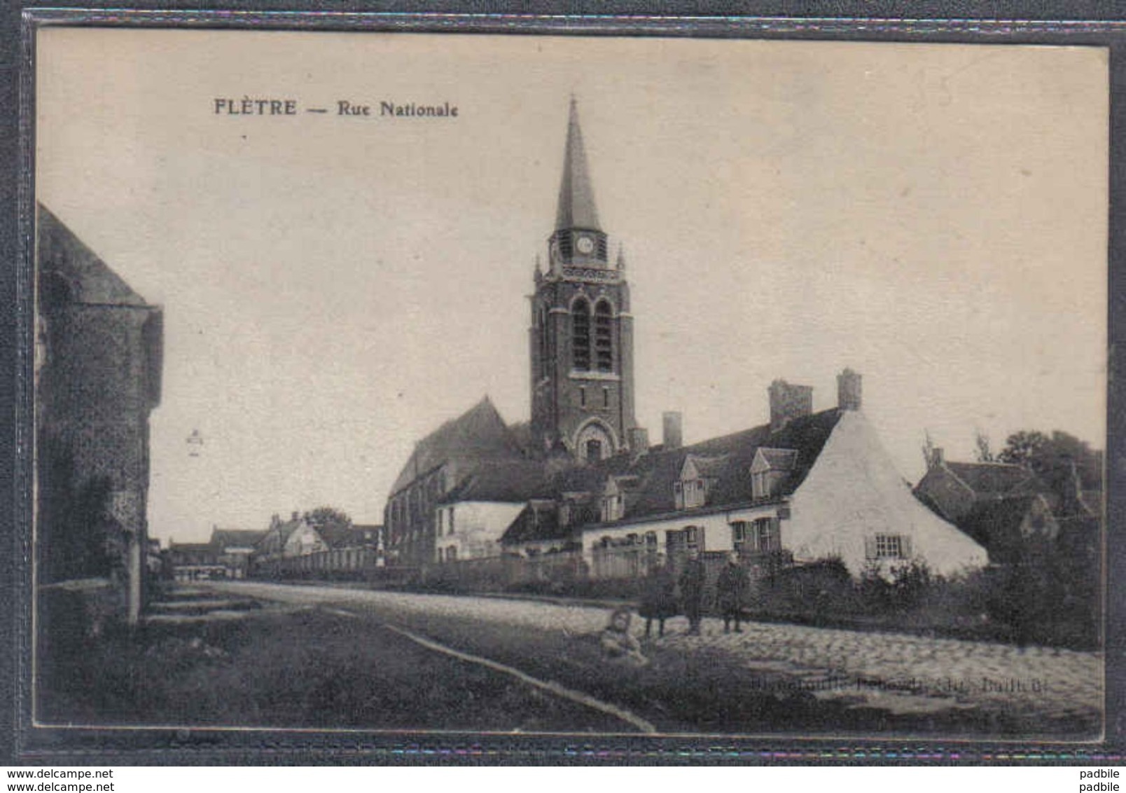 Carte Postale 59. Flètre Entrée Du Pays Route Nationale Côtés De Caëstre Trés Beau Plan - Autres & Non Classés