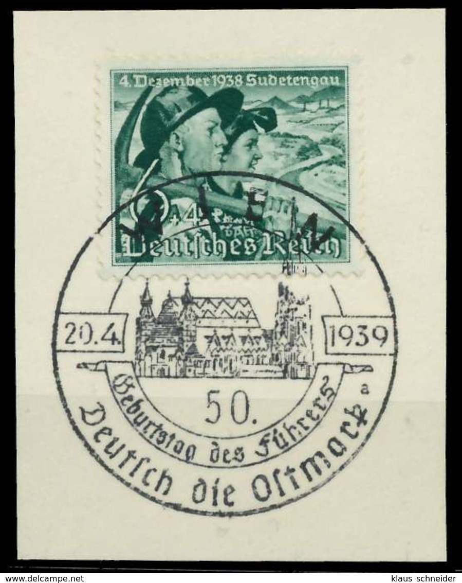 DEUTSCHES REICH 1938 Nr 684y Zentrisch Gestempelt Briefstück X8B0432 - Gebruikt