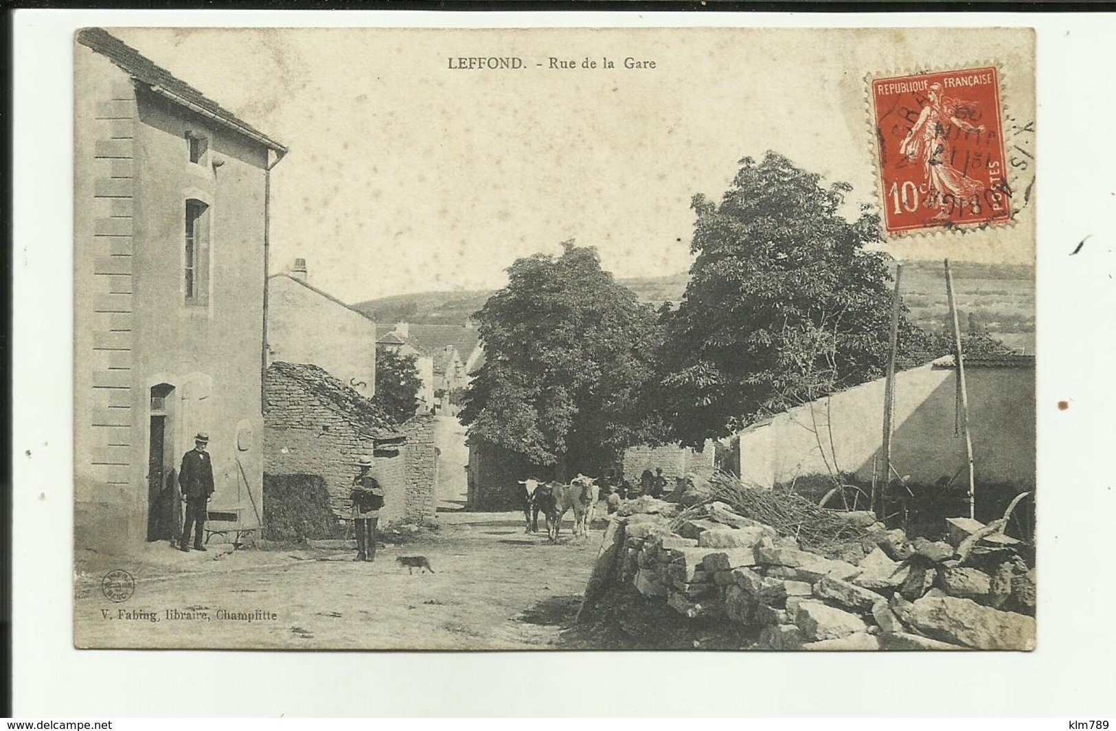 70 - Haute Saone - Leffond - Rue De La Gare - Troupeau - Animée - - Autres & Non Classés