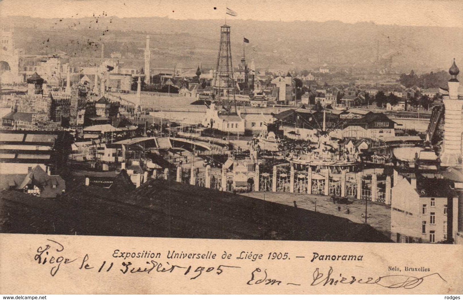 BELGIQUE , Cpa LIEGE , Exposition Universelle 1905 , Panorama (11194) - Liege