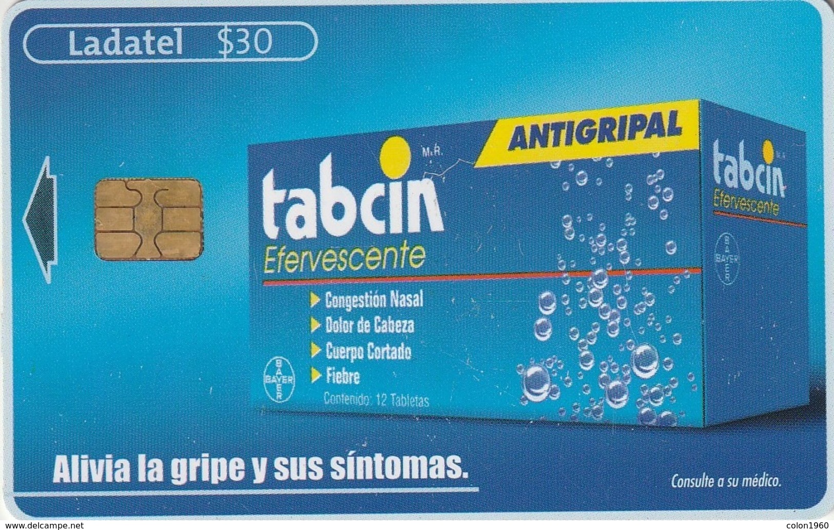 MEXICO. Tabcin Noche - Efervescente Antigripal. MX-TEL-P-0736B. (200) - México