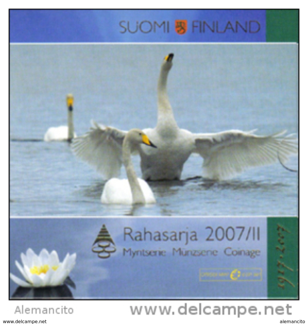 SETS CARTERA OFICIAL MONEDAS CURSO LEGAL FINLANDIA AÑO 2007-II - Finnland