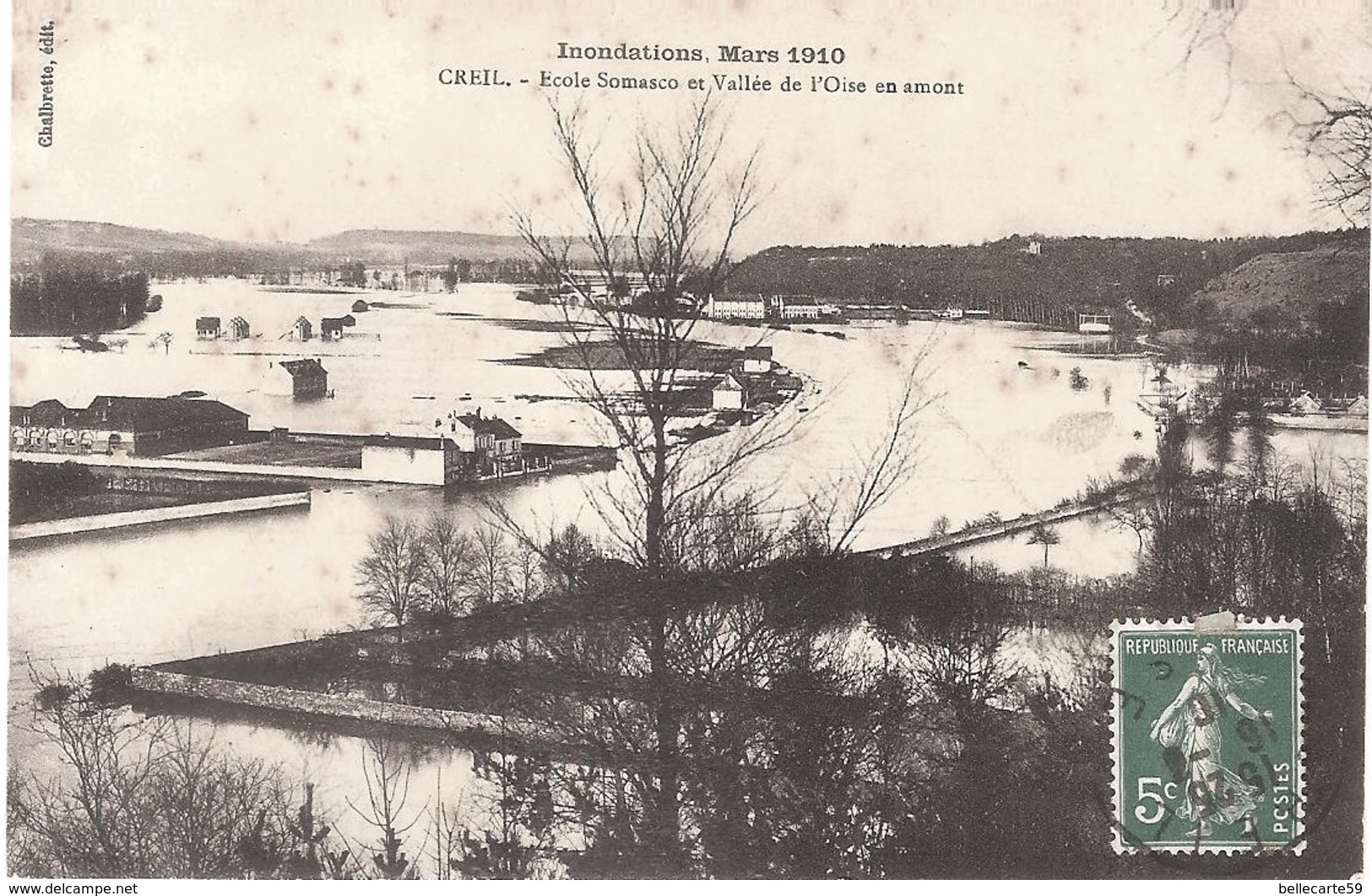 60 Creil - Inondations - Lot De 3 Cpa - Creil