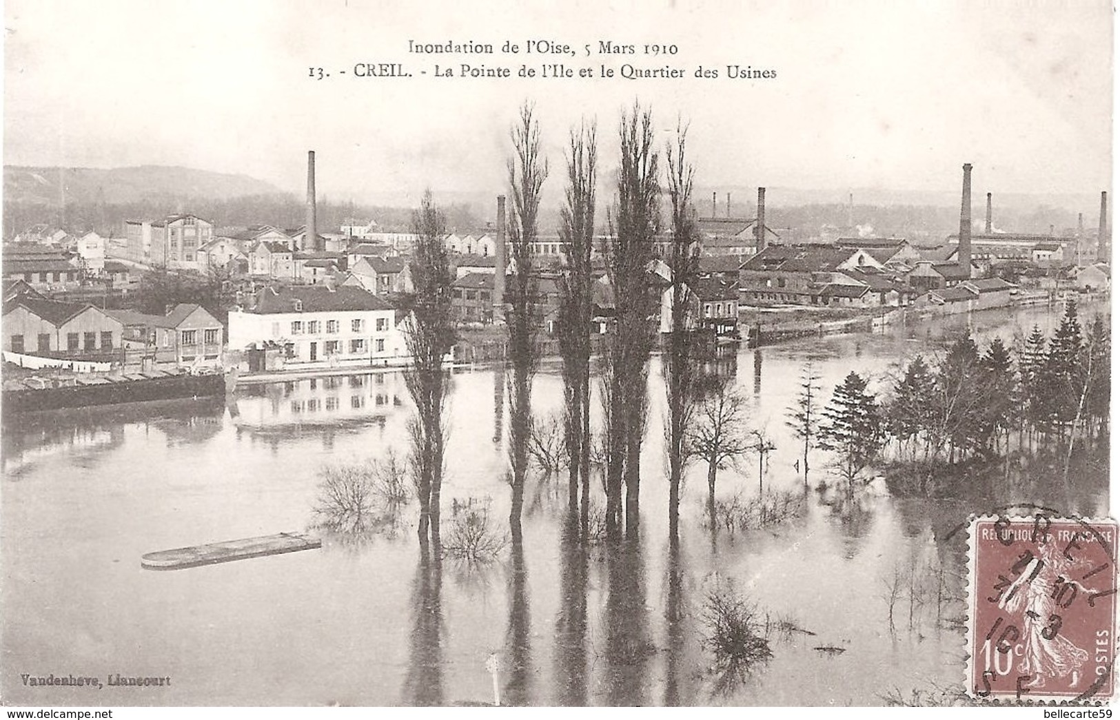 60 Creil - Inondations - Lot De 3 Cpa - Creil