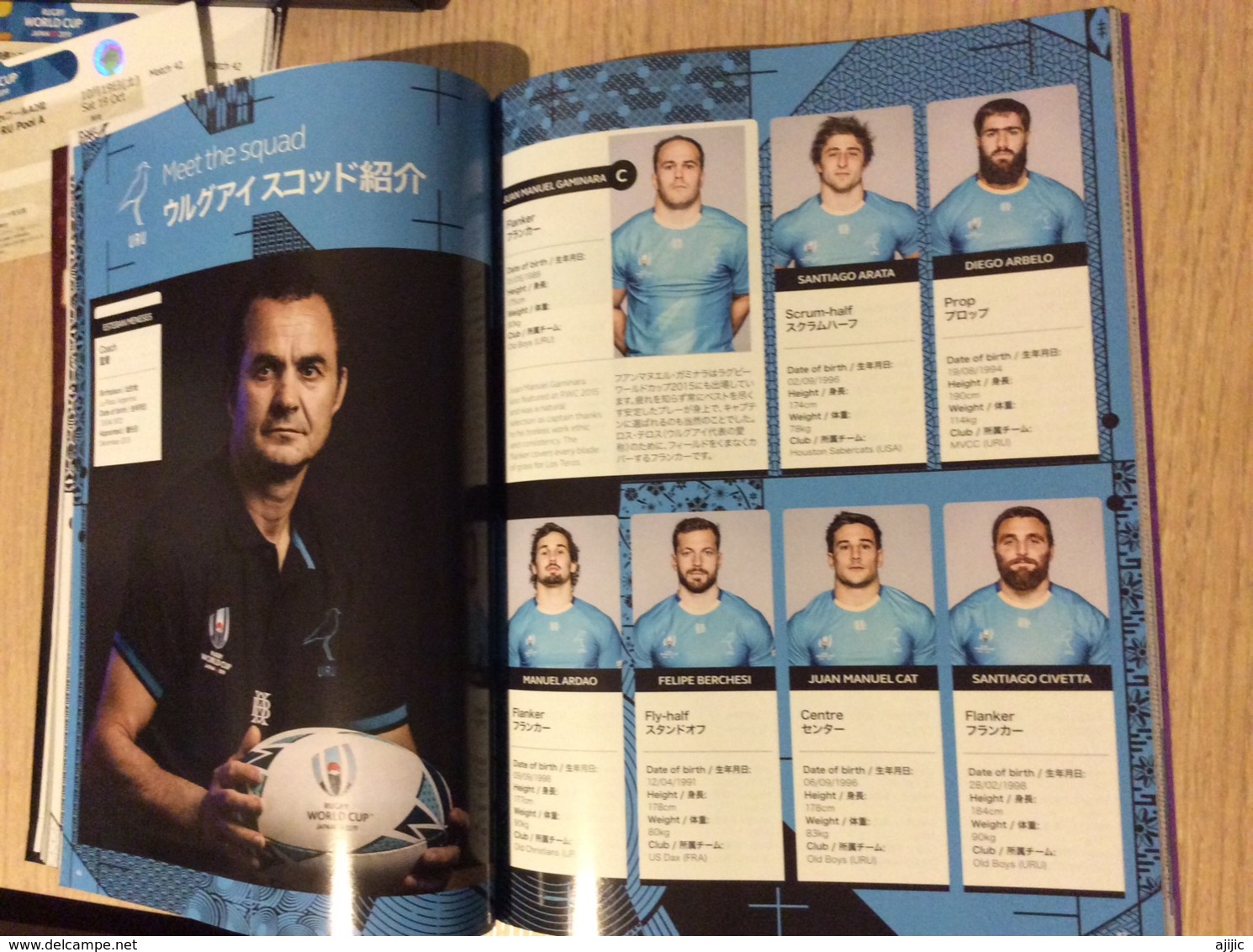 Rugby World Cup Japan 2019. Official Program FIJI-URUGUAY, Play In Kamaishi, 116 Luxurious Color Pages English &Japanese - 1950-Heden